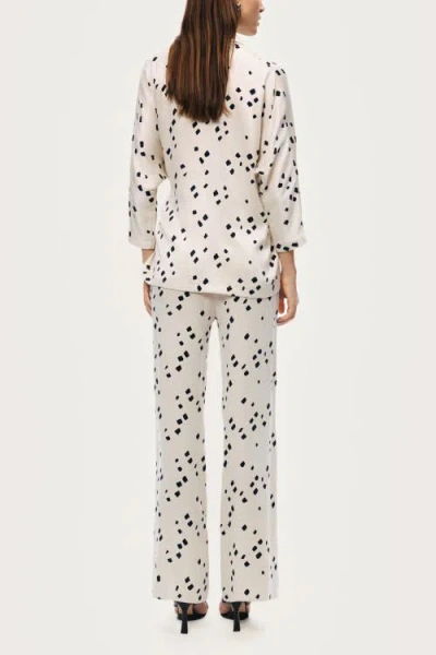 Nocturne Printed Wrap Jacket In White