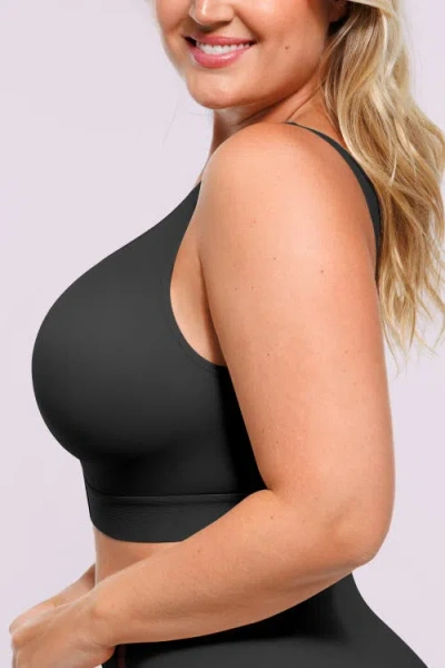 Shapellx Airslim® Unlined Wireless Back Support Bra In Black