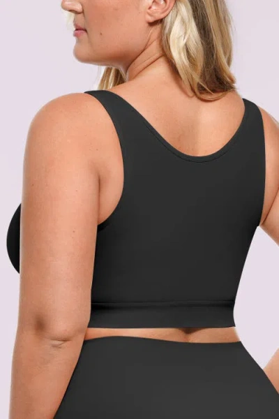 Shapellx Airslim® Unlined Wireless Back Support Bra In Black