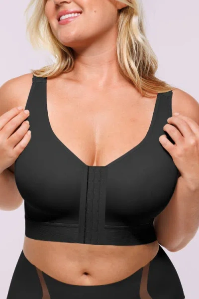 Shapellx Airslim® Unlined Wireless Back Support Bra In Black