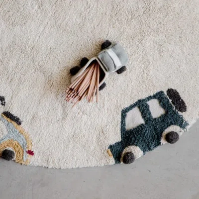 Lorena Canals Washable Rug Wheels In Multi