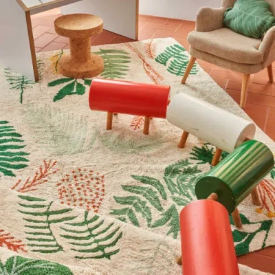 Lorena Canals Washable Rug Botanic In Multi