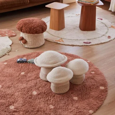 Lorena Canals Washable Rug Round Dot In Multi