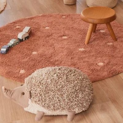 Lorena Canals Washable Rug Round Dot In Multi