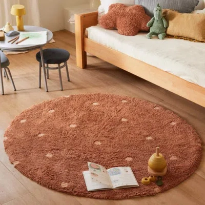 Lorena Canals Washable Rug Round Dot In Multi