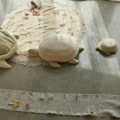 Lorena Canals Mama Turtle Basket In Multi