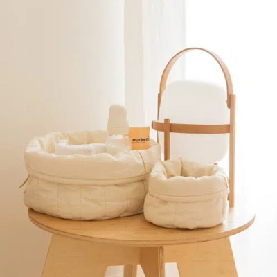 Lorena Canals Set Of Two Quilted Baskets In Multi