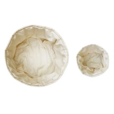 Lorena Canals Set Of Two Quilted Baskets In Multi