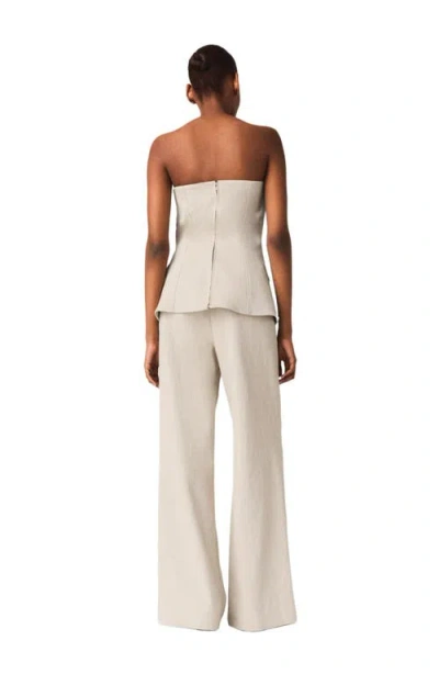 Maje Top Bustier De Tailleur In White