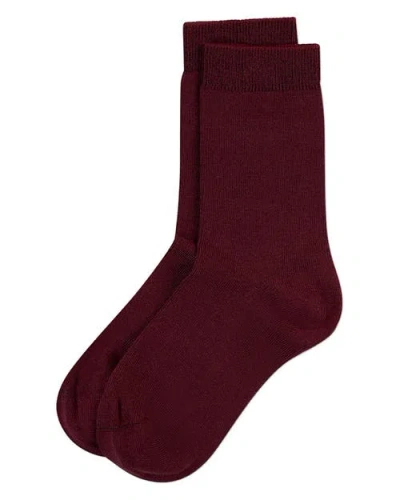 Memoi Kid's Basic Soft Rayon Crew Socks In Multi