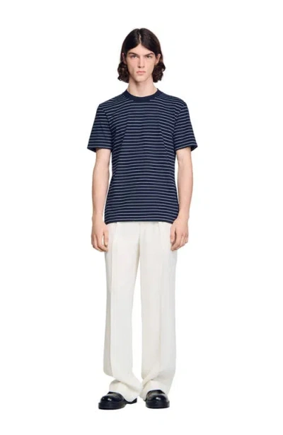 Sandro Striped T-shirt In Multi