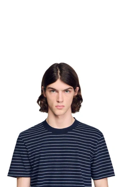 Sandro Striped T-shirt In Multi