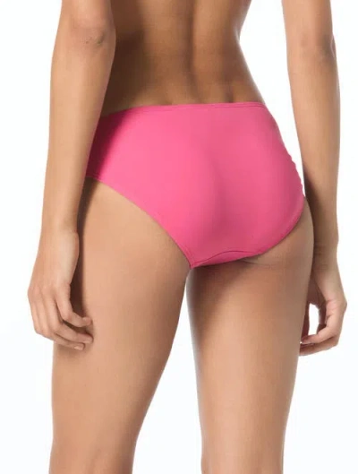 Michael Michael Kors Bubble Logo Ring Bikini Bottom In Pink