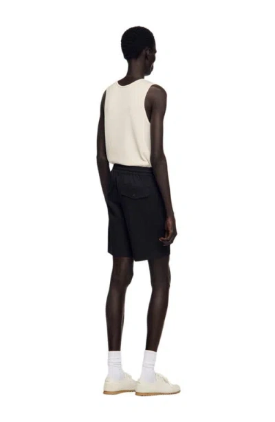 Sandro Cotton Shorts In Black