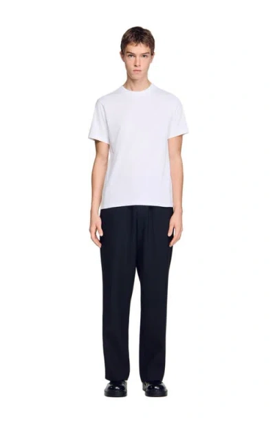 Sandro T-shirt With Double S Patch In White