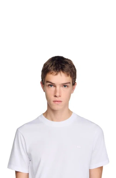 Sandro T-shirt With Double S Patch In White