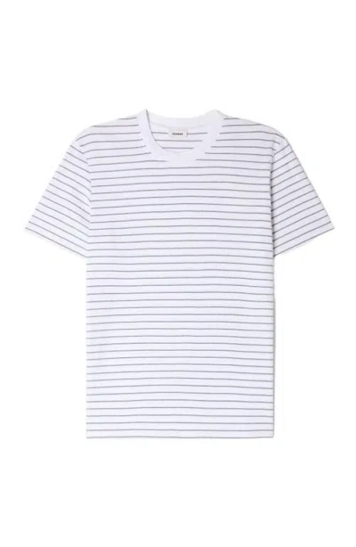 Sandro Striped T-shirt In White