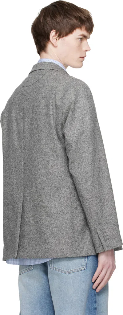 Commission グレー Varsity テーラードジャケット