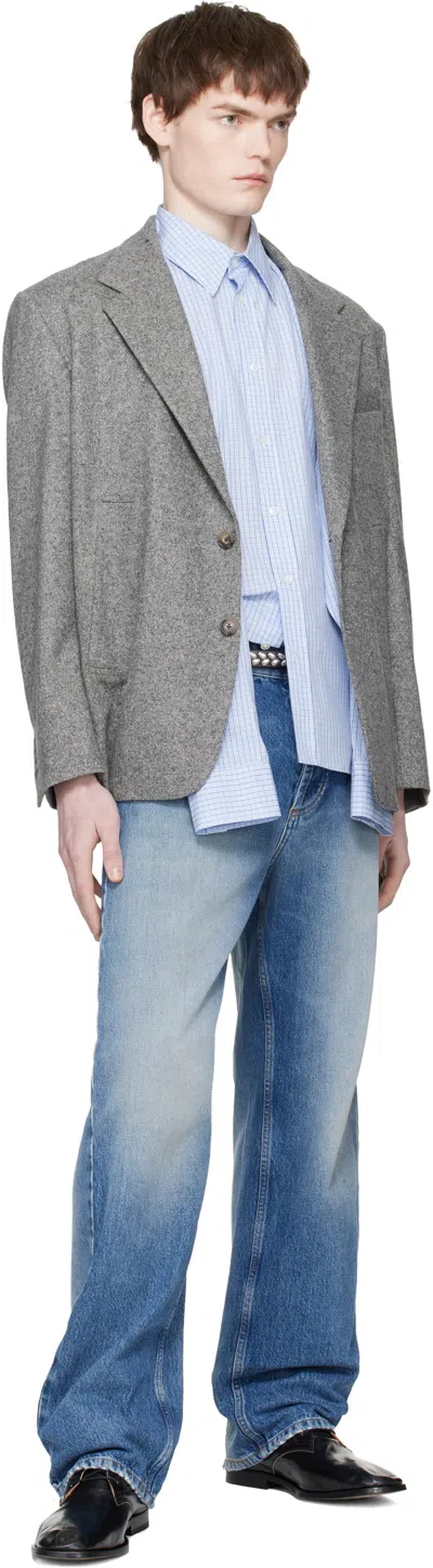 Commission グレー Varsity テーラードジャケット