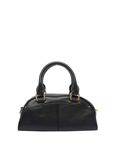 Chloé Small E Bowling Handbag In Black