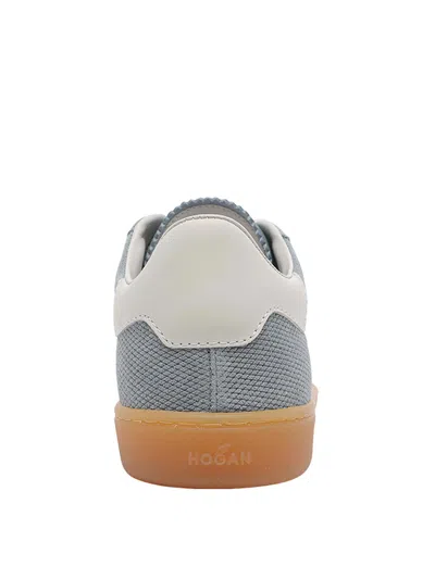 Hogan Neutrals Cool Side Stitched Logo Suede Sneakers In Multi