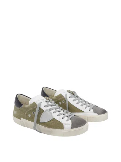 Philippe Model Prsx Low Sneakers In Green