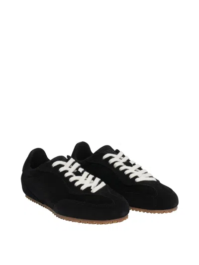 Axel Arigato Suede Low-profile Sneakers With Textured Sole In Black
