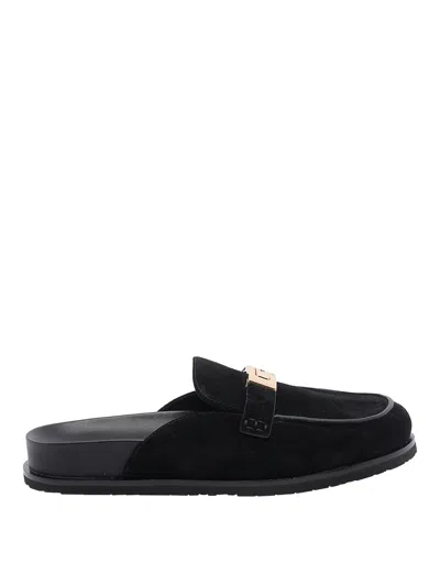 Tory Burch Black Leelee Mules In Black