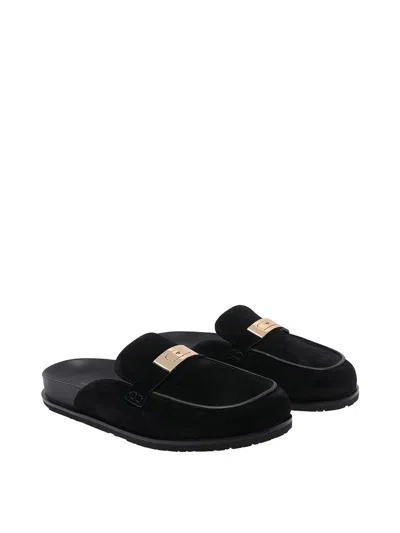 Tory Burch Black Leelee Mules In Black