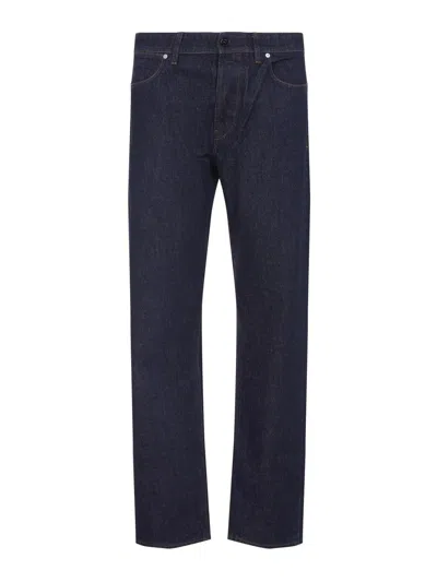 Stone Island Regular-straight-fit Five-pocket Jeans With Rinsed Finish In Blue