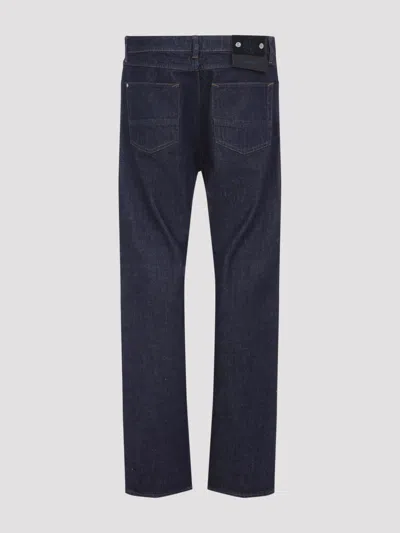 Stone Island Regular-straight-fit Five-pocket Jeans With Rinsed Finish In Blue