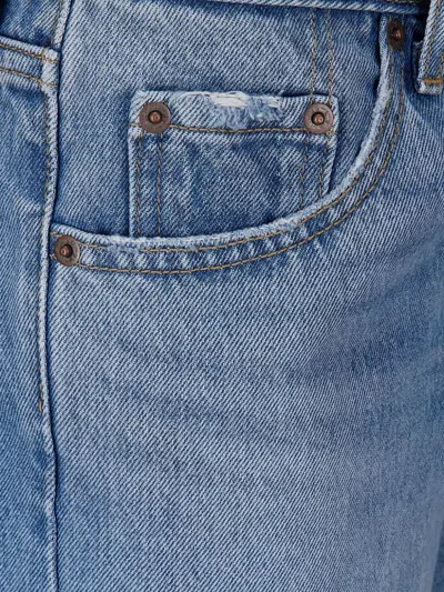 Levi's Five-pocket Distressed Jeans In Blue