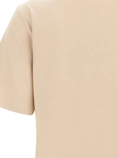 Elena Miro' Monogram-embossed T-shirt In Neutral