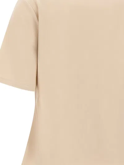Elena Miro' Monogram-embossed T-shirt In Neutral