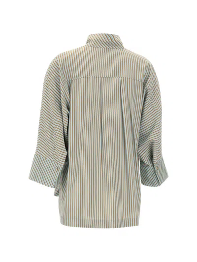 Elena Miro' Striped-pattern Blouse In Multi