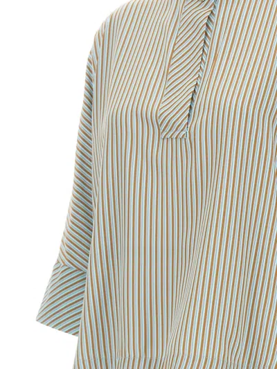 Elena Miro' Striped-pattern Blouse In Multi
