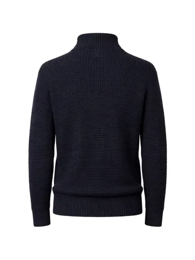 Hannes Roether Textured Zip Jacket In Blue