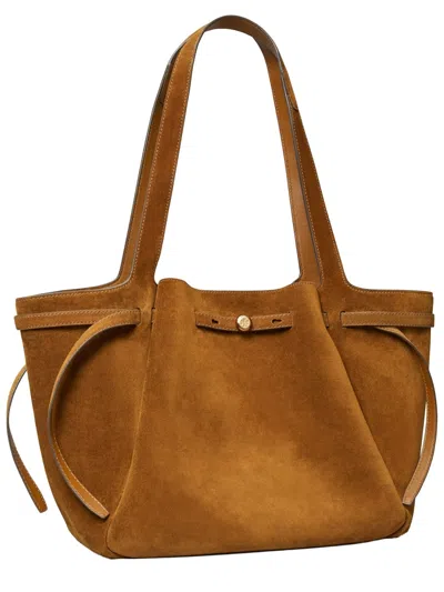 Tory Burch Romy Pebble Leather Bucket Bag