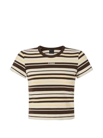 Pinko Striped T-shirt In Multi