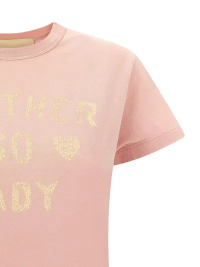 Valentino Garavani Printed Cotton T-shirt Clothing In Pink