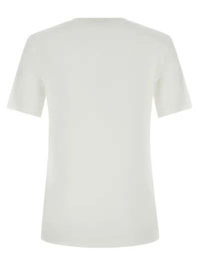 Chloé Cotton Crew Neck Graphic Short Sleeve T-shirt In White