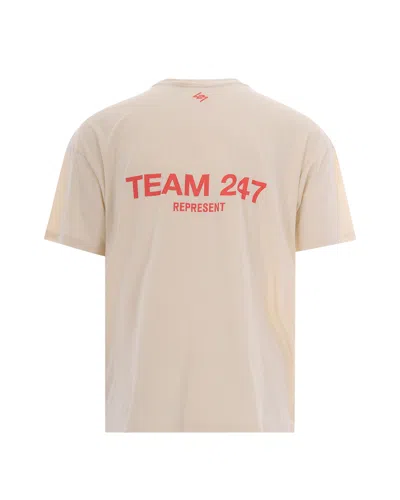Represent 247 T-shirt Oversize 247 Cream In Neutral