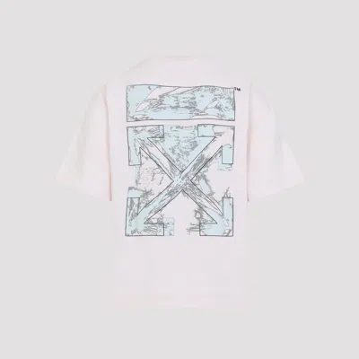Off-white Graphic Print Crew Neck Short Sleeve T-shirt In White