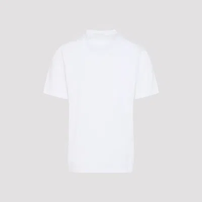 Zegna Slim-fit Logo-embroidered Cotton-jersey T-shirt In White