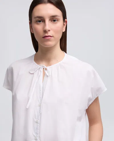 Aspesi Tie-front Fabric Cover-up In White