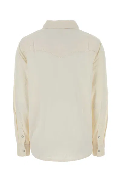 Levi's Ivory Lyocell Blend Iconic Western Shirt In Neutral