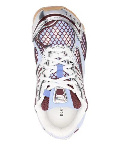 Bottega Veneta Orbit Sneakers Contrast Stitching Mesh Panels Rubber Sole In Multi