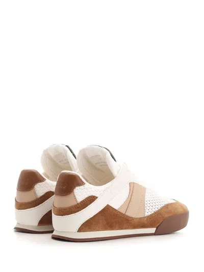 Chloé Kick Mesh And Leather Low-top Sneakers In Multi