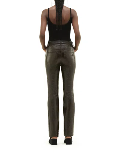 Courrèges Ribbed Spaghetti Strap Top With Elegant Logo Detail And Luxurious Fabric Blend In Black