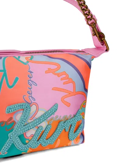 Kurt Geiger Kurt Soft Printed Chain-strap Shoulder Bag In Multi